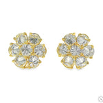 25PT Upside Down Diamond Flower Earrings 13 mm 70717 - Image 1