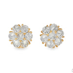 10PT Upside Down Diamond Flower Earrings 9 mm 70715 - Image 1