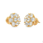 15PT Upside Down Diamond Flower Earrings 11 mm 70716 - Image 2