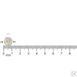 15PT Upside Down Diamond Flower Earrings 11 mm 70716 - Image 6