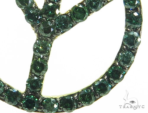 Upside Down Peace Diamond Pendant 40932 - Image 3