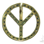 Upside Down Peace Diamond Pendant 40932 - Image 4