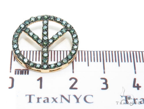 Upside Down Peace Diamond Pendant 40932 - Image 6