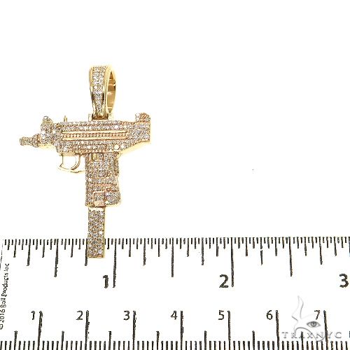 Uzi submachine Gun Diamond Pendant 68880 - Image 5