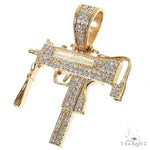 Uzi submachine Gun Diamond Pendant 68881 - Image 3