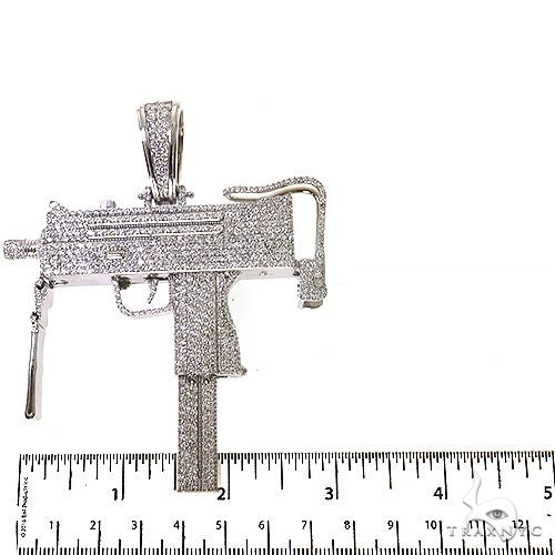 Uzi submachine Gun Diamond Pendant 69001 - Image 5