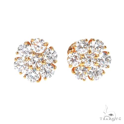 VS Diamond Flower Earrings 67068 - Image 1
