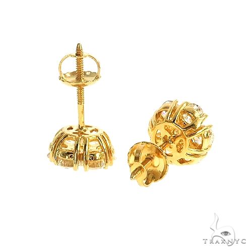 VS Diamond Flower Earrings 67068 - Image 3