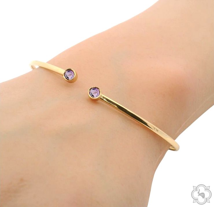 Violet Light Open Bangle 70606 - Image 4