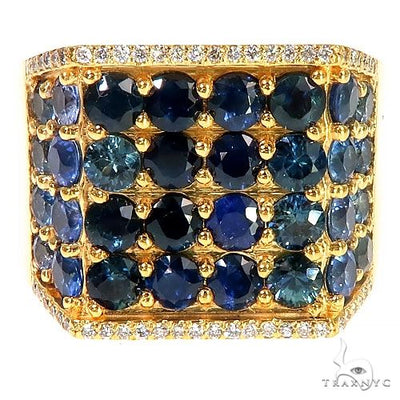 Water Sapphire Diamond Ring 67335 - Image 1