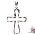 White Gold Diamond Cross Crucifix 27111 - Image 3