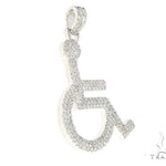 White Gold Handicap Figure Pendant 65493 - Image 2