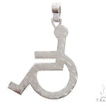 White Gold Handicap Figure Pendant 65493 - Image 3