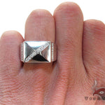 White Gold Pave Prong Diamond Ring 22610 - Image 7