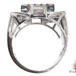 White Gold Round Cut Channel Diamond Crown Ring 24571 - Image 6