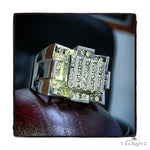 White Gold Round Cut Channel Diamond Crown Ring 24571 - Image 3