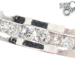 White Gold Round Cut Channel Diamond Ring 24969 - Image 3