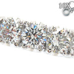 White Gold Round Cut Prong Diamond Anniversary Ring 23462 - Image 3