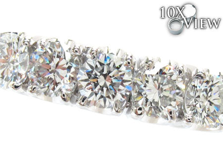 White Gold Round Cut Prong Diamond Anniversary Ring 23462 - Image 3