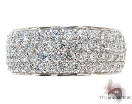 White Gold Round Cut Prong Diamond Ring 22982 - Image 2