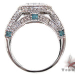 White Gold Round Princess Cut Prong Diamond Semi Mount Ring 25101 - Image 6