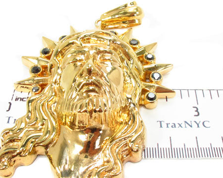 Black Diamond XL Jesus Head Pendant 28844 - Image 7