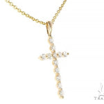 YG Enzo Diamond Cross Necklace 65314 - Image 2