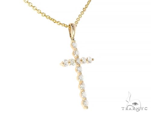 YG Enzo Diamond Cross Necklace 65314 - Image 2
