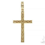 14K Gold 2 Row Diamond Cross 66175 - Image 3