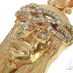 Yellow Gold Jesus Diamond Pendant 44756 - Image 4