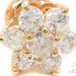 Yellow Gold Medium Flower Earrings 36003 - Image 2