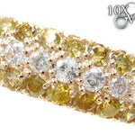 Yellow Gold Round Cut Prong Diamond Ring Set 24825 - Image 11