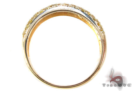 Yellow Gold Round Cut Prong Diamond Ring Set 24825 - Image 13