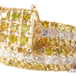 Yellow Gold Round Cut Prong Diamond Ring Set 24825 - Image 5