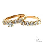 Yellow Gold Round Solitaire Ring Set 2969 - Image 1