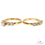 Yellow Gold Round Solitaire Ring Set 2969 - Image 2