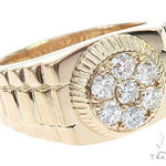 Yellow Gold Timepiece Solitaire Ring 65067 - Image 1