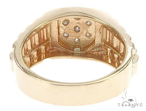 Yellow Gold Timepiece Solitaire Ring 65067 - Image 5