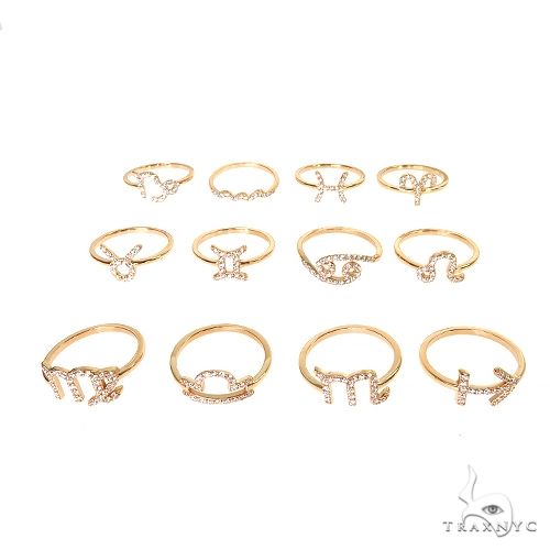 Zodiac Sign Diamond Ring 69717 - Image 8