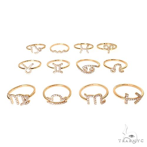 Zodiac Sign Diamond Ring 69717 - Image 9