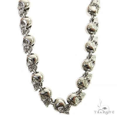 Skull Links Silver Chain 68894