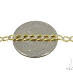 Mens 14k Solid Yellow Gold Cuban/curb Chain 20 Inches 3.3mm   47099 - Image 3