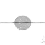Mens 14k Solid White Gold Curb Chain 20 Inches 2.5mm   47149 - Image 3