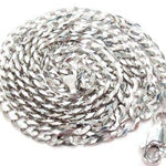 Mens 14k Solid White Gold Cuban/curb Chain 20 Inches 4.6mm   47169 - Image 5