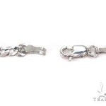 Mens 14k White Gold Solid  Curb Chain 3.6mm 26 Inches    47194 - Image 4
