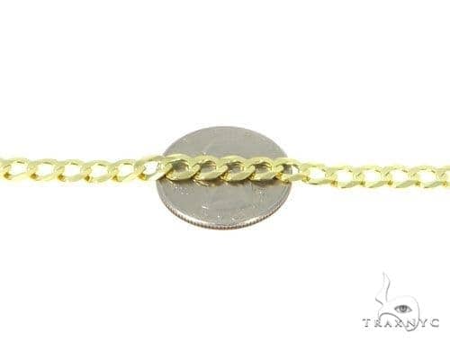 Mens 10k Solid Yellow Gold Curb  Link Chain 24 Inches 7.2mm   47282 - Image 3