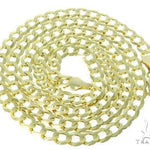 Mens 10k Solid Yellow Gold Curb Chain 28 Inches 7.2mm   47284 - Image 4