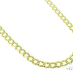 Mens 14k Solid Yellow Gold Curb Chain 28 Inches 7.2mm   47313 - Image 2