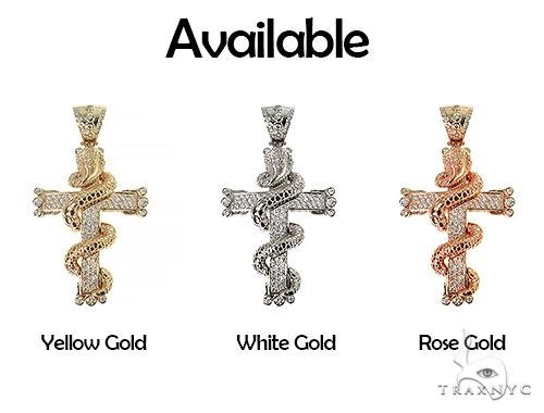 Cobra Cross Diamond Pendant 63956 - Image 9
