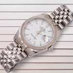 Rolex Datejust 36mm 116234 White Dial w/Red Cyclops Jubilee Bracelet ULTRA RARE 69723 - Image 4